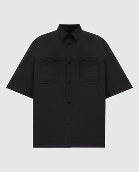 Juun.j Black short-sleeved shirt JC6465P535
