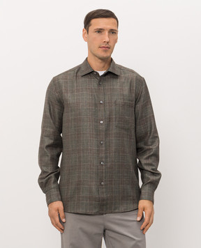 Agnona Green checkered shirt TD12U2YQ1052