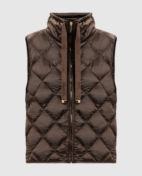 Max Mara Brown down vest REGIC TREGIC