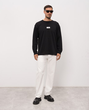 Maison Margiela MM6 Black long sleeve with patch SH0NH0028M20258