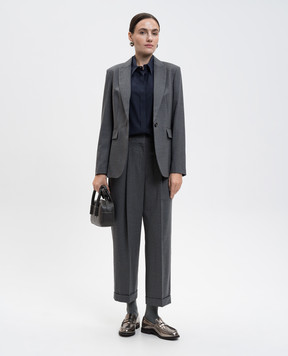 Peserico Gray jacket with wool S0160302660