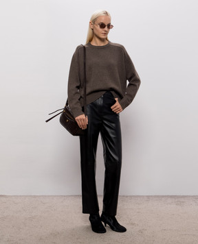 Loulou de Saison Brown Breha wool and cashmere sweater BREHA