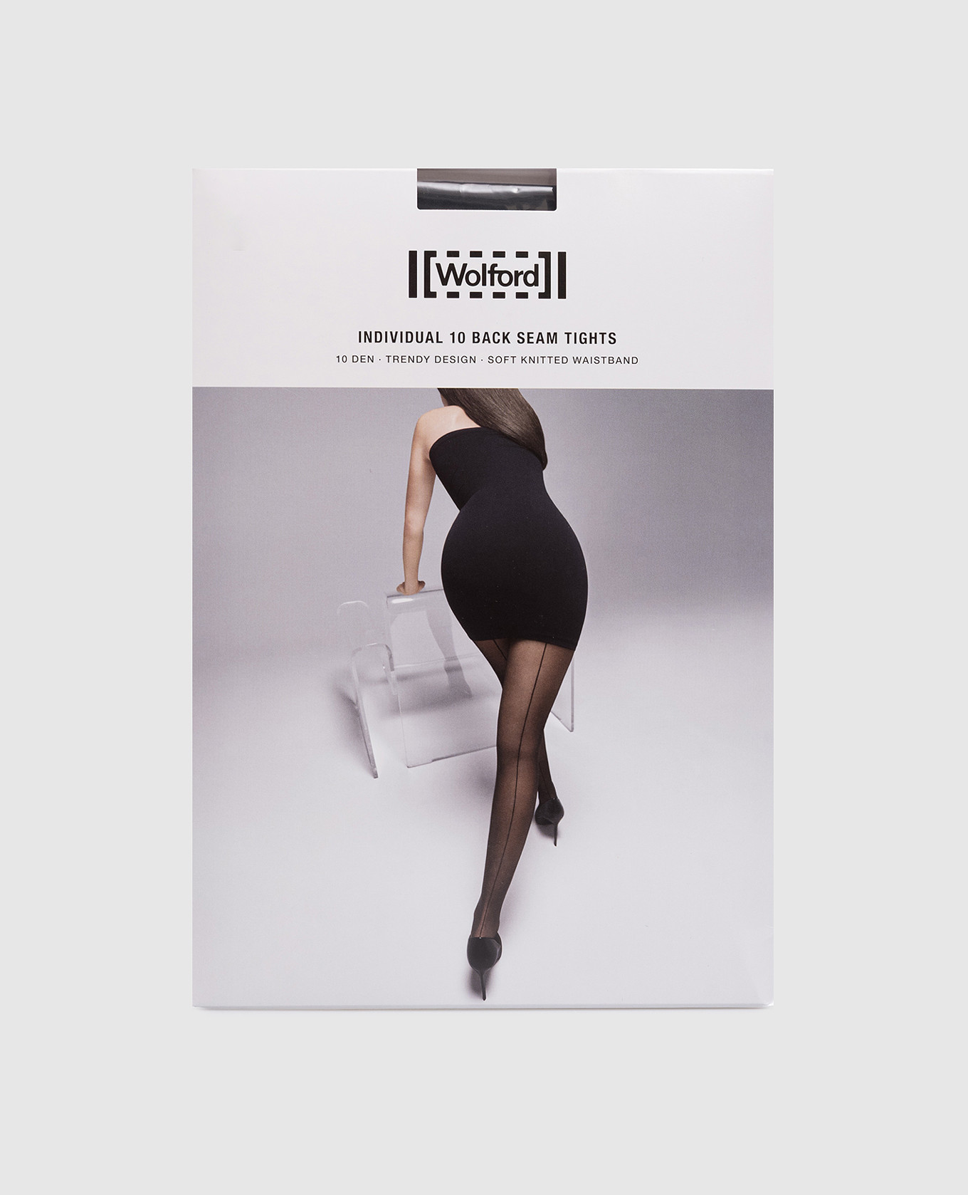 

Black Back Seam 10 DEN tights Wolford