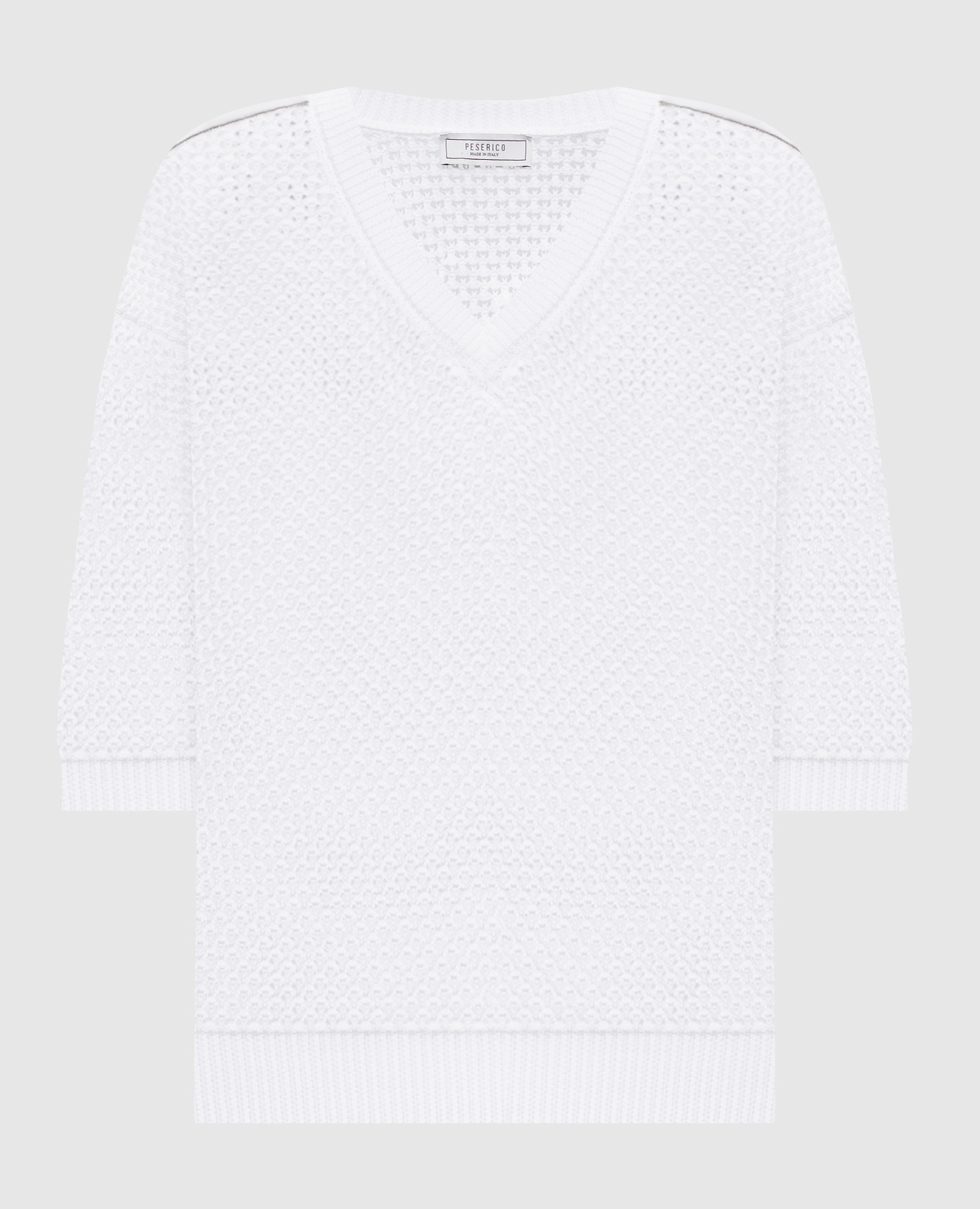 

White openwork top with monil chain Peserico