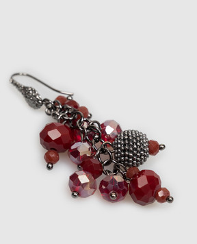 Peserico Burgundy earrings with beads E35547C0CC976