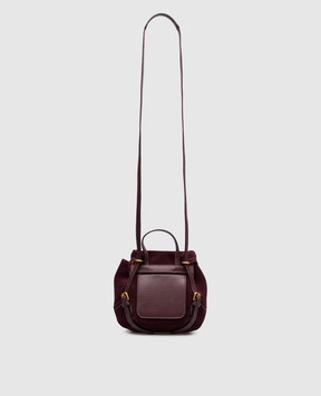Gianni Chiarini Violette burgundy suede backpack BS12238CMPL