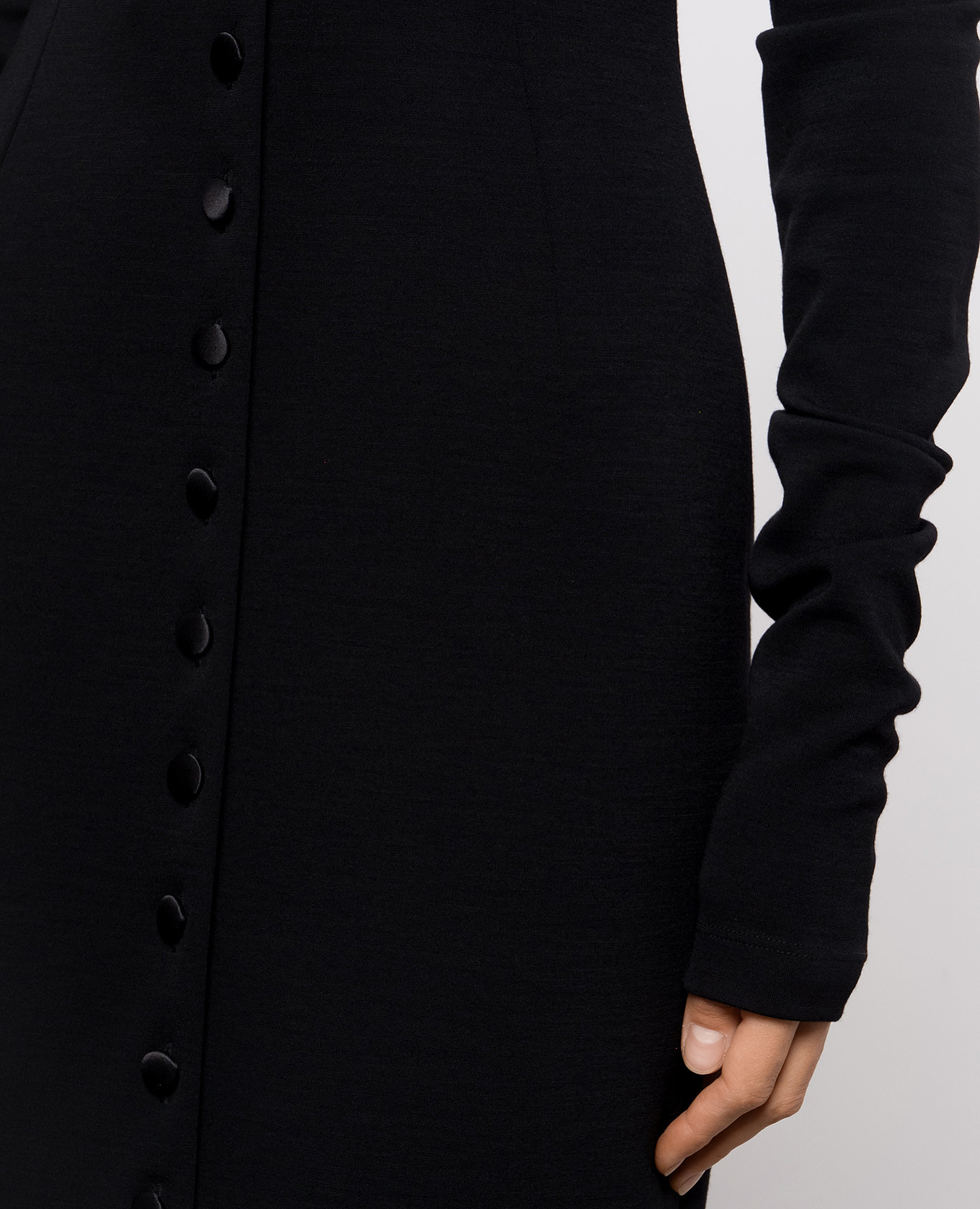 Black dress with wool Dolce&Gabbana 4