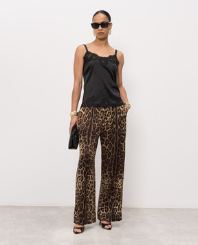 Dolce&Gabbana Black top with lace O7A00TONO13