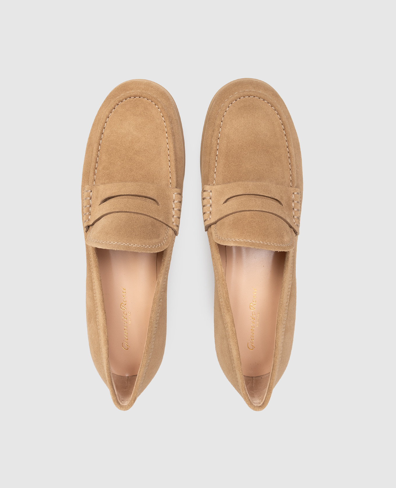GEORGE brown suede loafers Gianvito Rossi 4