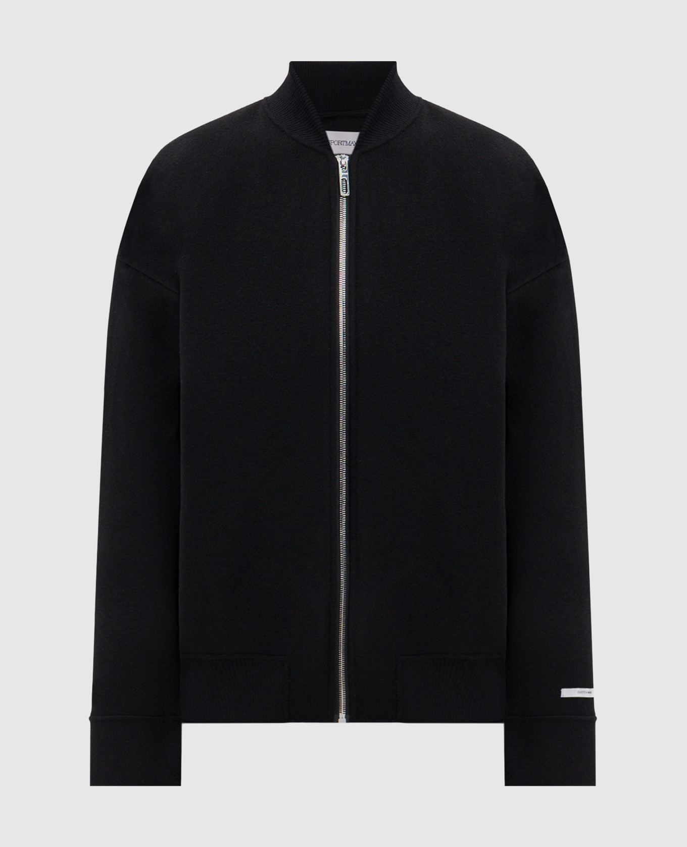 ONDATA black wool bomber jacket