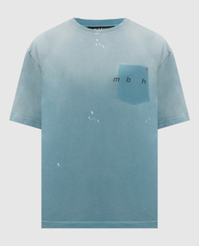 Misbhv Turquoise Hand Writing T-shirt 260U131