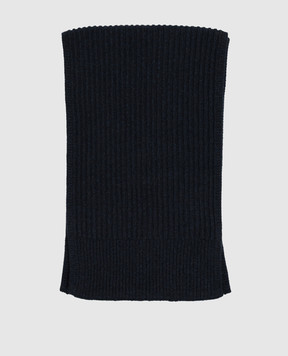 Bertolo Cashmere Blue cashmere scarf 000121000005