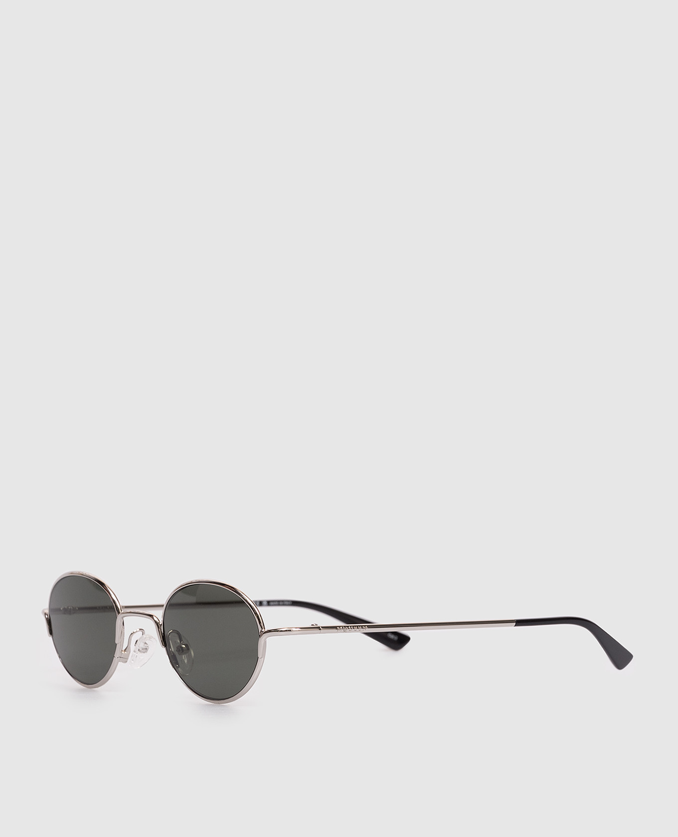 Silver sunglasses with logo engraving Alexander McQueen 3