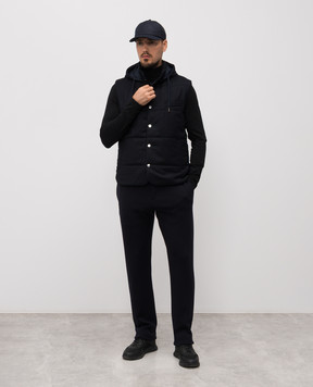 Canali Blue wool pants JJ03342J7003