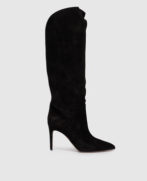 Paris Texas Black suede boots GAIA PX1446XV003