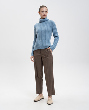 JOSEPH Trina brown wool pants JF009409