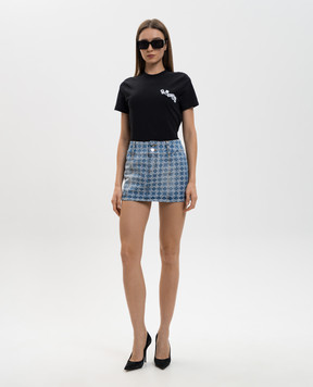 AMIRI MA Quad blue denim mini skirt AWDNKR1006