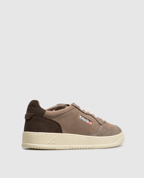 AUTRY Medalist brown suede sneakers AULMTS41