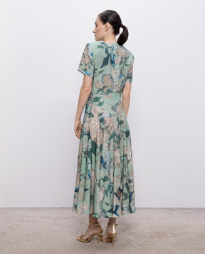 Givenchy Green printed dress BW22UR16QZ