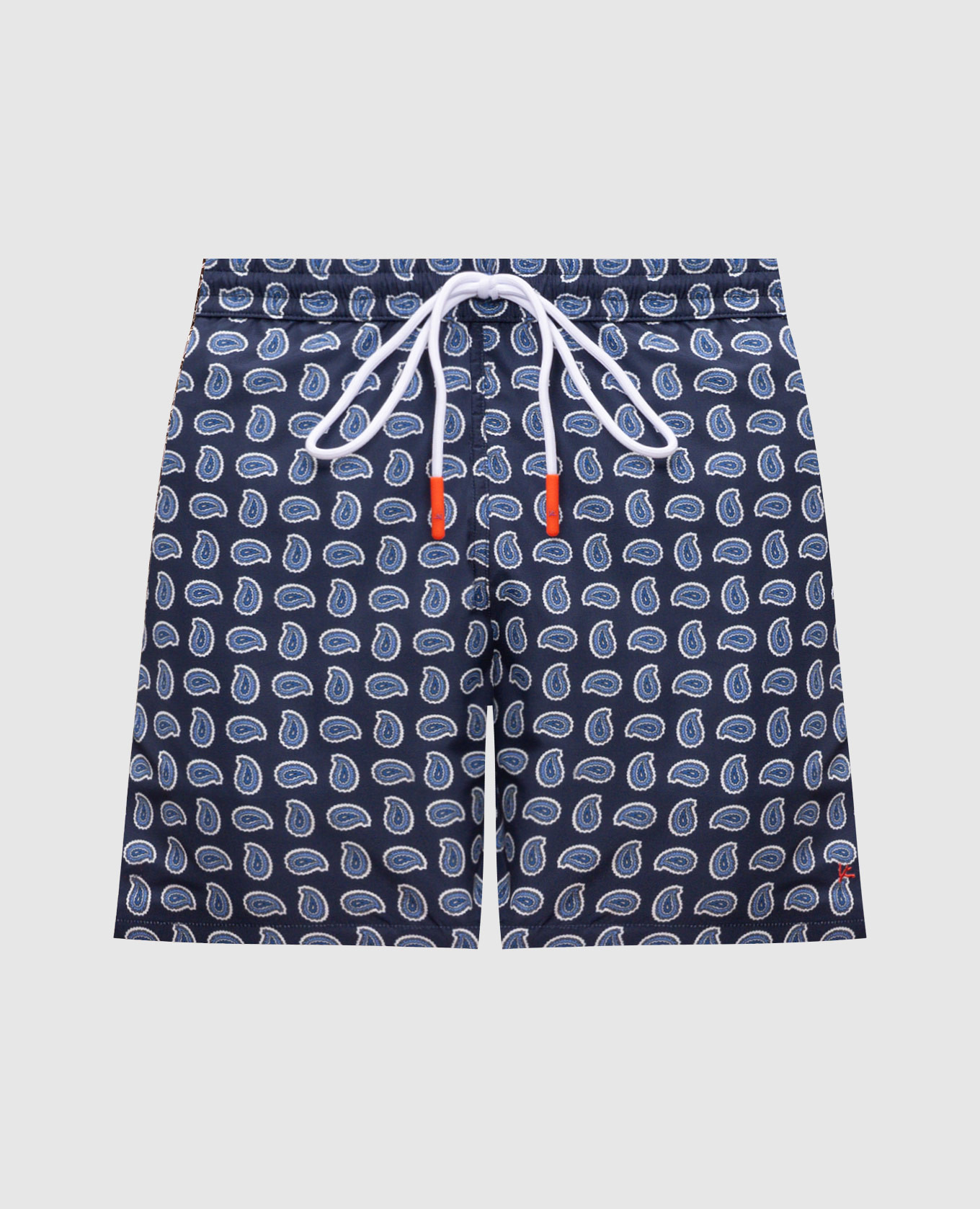 

Blue paisley swim shorts ISAIA