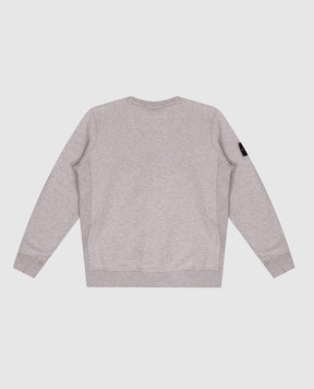 Stone Island Children's gray sweatshirt with logo patch L2S166100002S0M201012