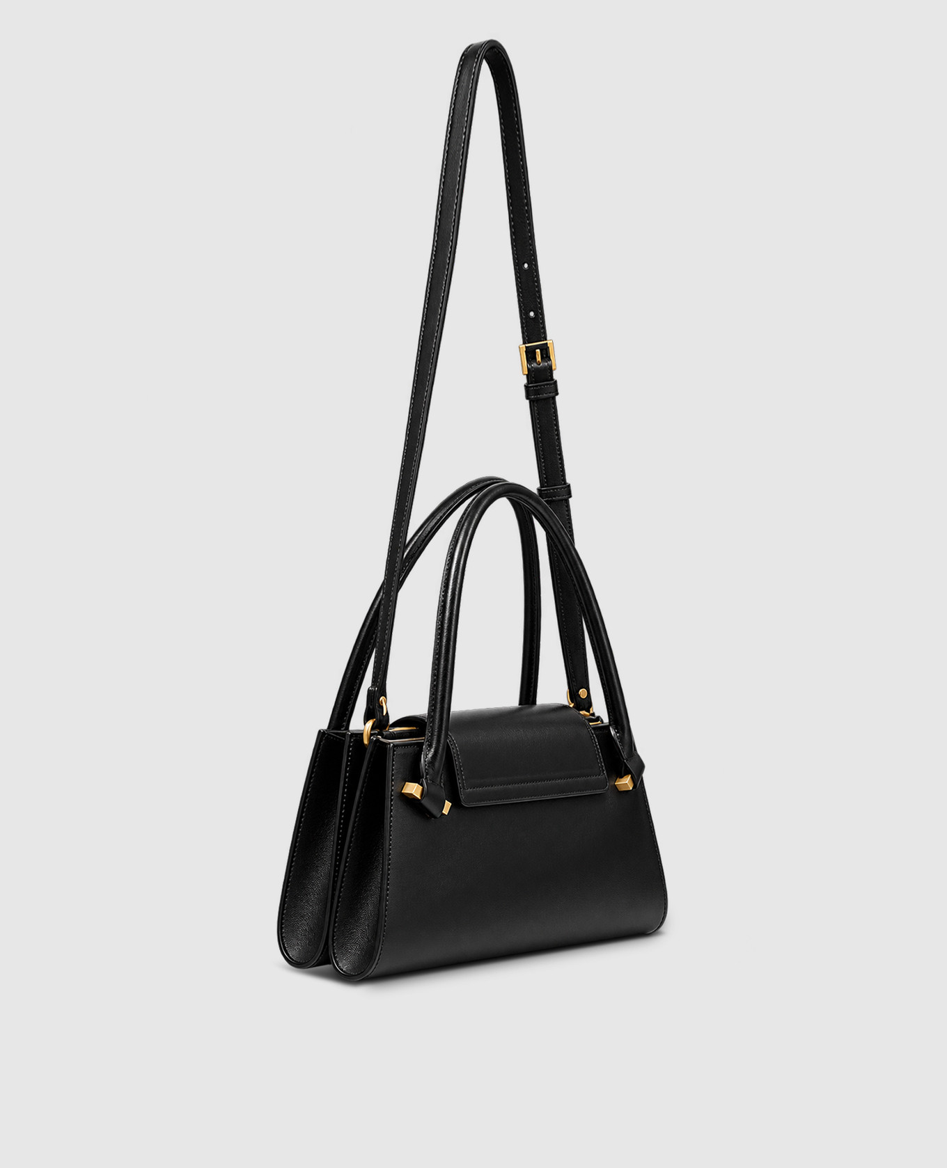 Black leather bag Severe Versace 3