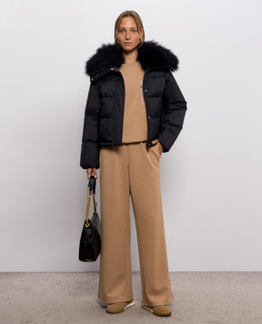 Twinset Brown sweatshirt with pocket 262LI2LBB