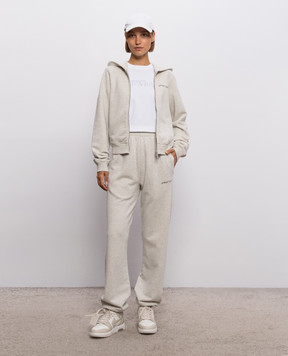 Off-White Beige melange sports jacket 2FE00510T