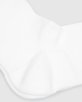 Stefano Ricci White socks with monogram embroidery MHI99RC001RA3091
