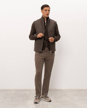 Doriani Cashmere Brown wool pants P161CSF19T125