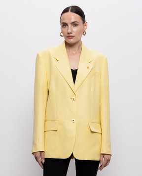 Versace Yellow wool and linen jacket 10258741A18590