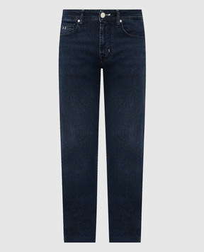Tramarossa Michelangelo blue jeans with logo patch MICHELANGELODBSC