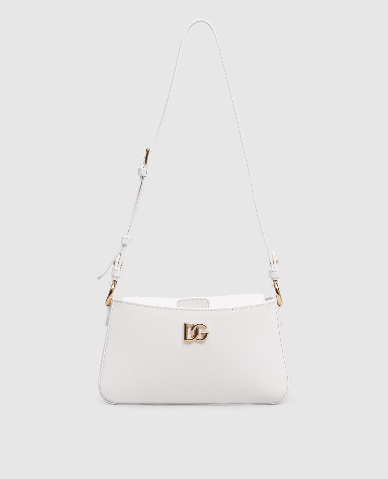 White leather bag