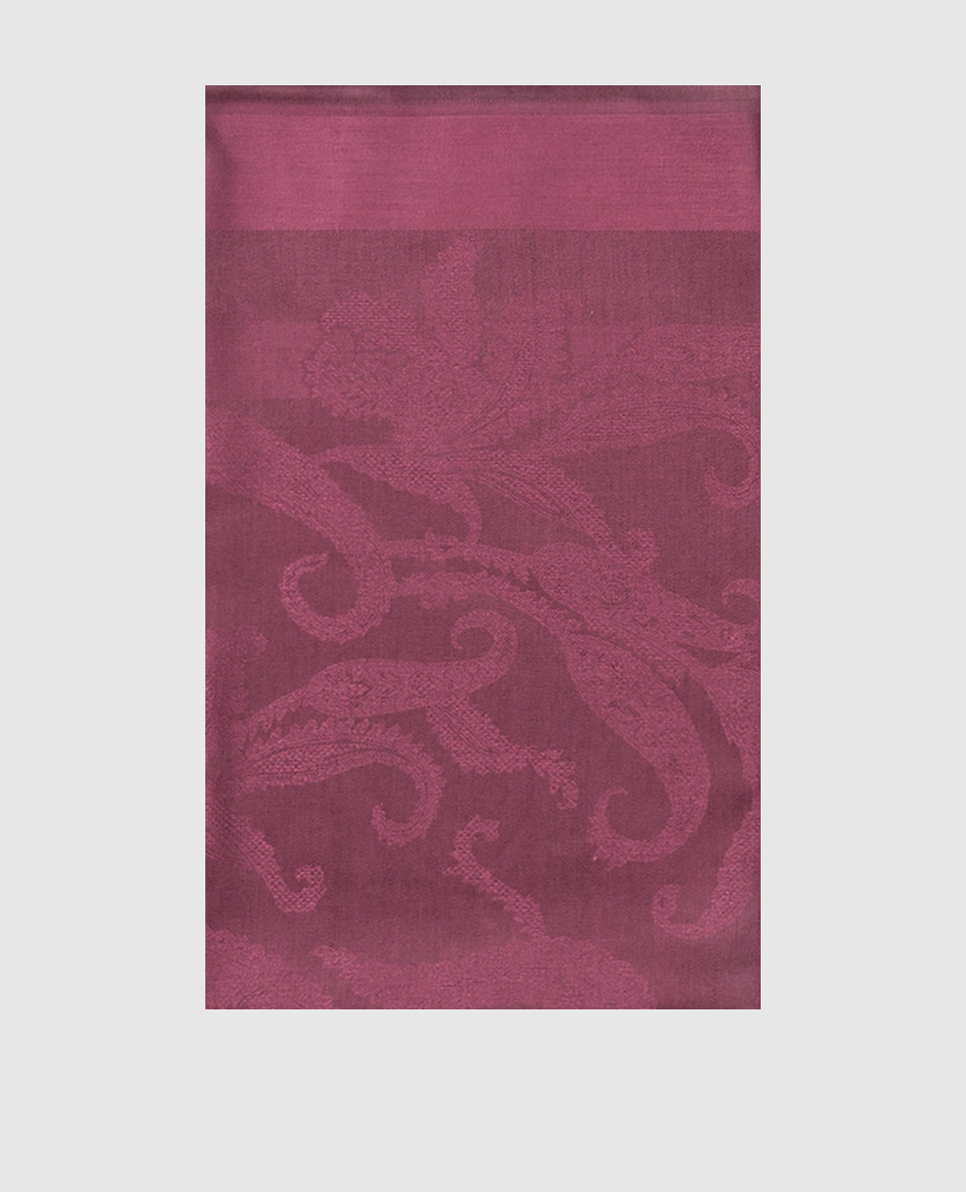 Purple silk and wool scarf