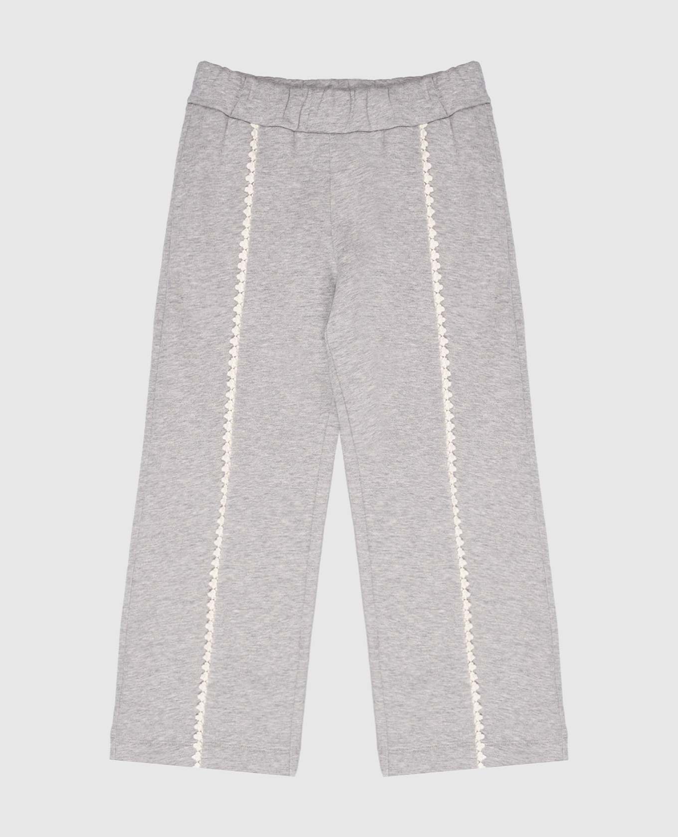 Children's insulated gray sports pants