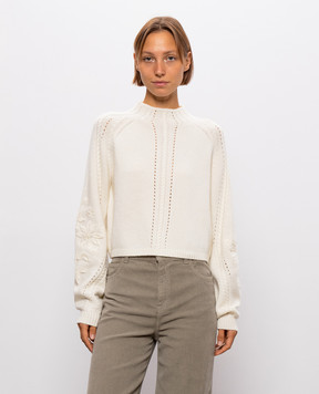 Twinset Ivory wool sweater 262TT3180