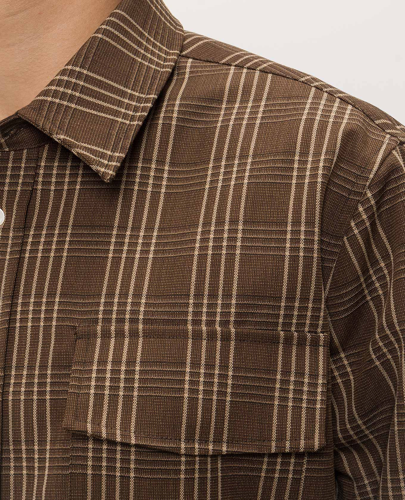 Brown checkered shirt Ami Paris 5