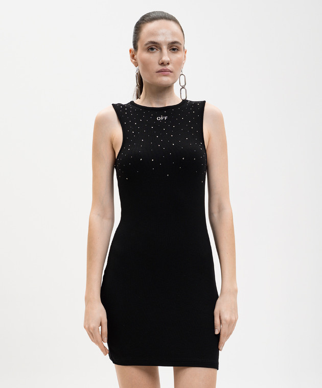 knee length dresses for ladies Swarovski Crystal Mesh Leopard Dress – Michael Schmidt Studios main image 0