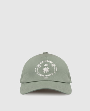 Balmain Green cap with a print GF0XA410CB24
