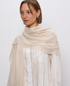 Peserico Beige wool stole A31551C0CC897
