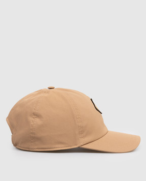 Herno Brown cap with monogram patch BER00068D12531