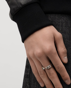 Alexander McQueen Silver ring 855354J160Y