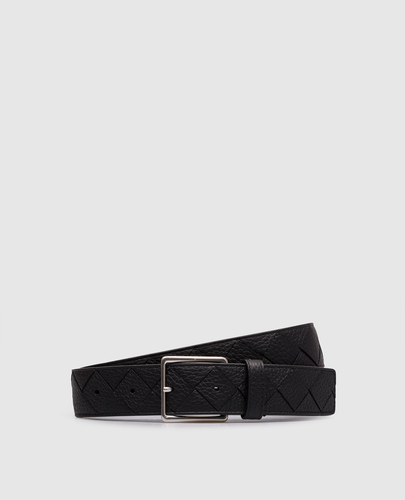 

Black Taurillon leather belt Bottega Veneta