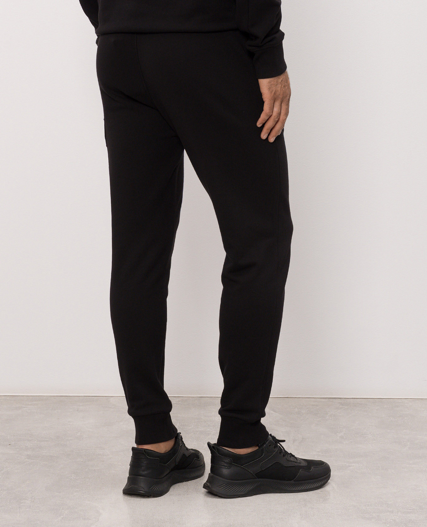 Black joggers with logo patch C.P. Company 4
