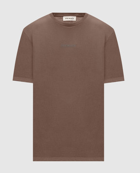 Premiata Brown T-shirt with logo print PA1027