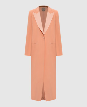 Twinset Orange coat with logo 261TP2422