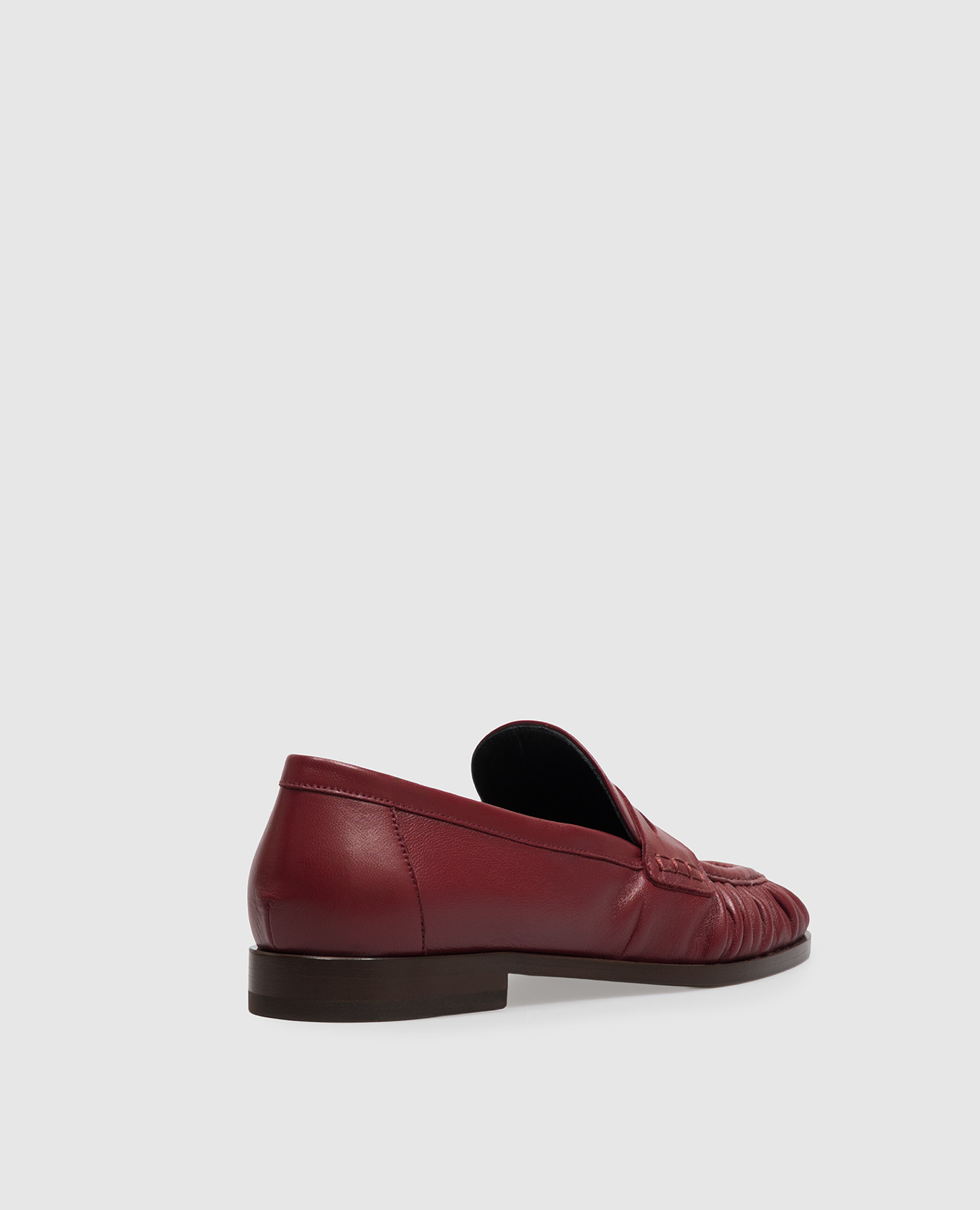 Burgundy leather loafers Babe Pay Pls 3