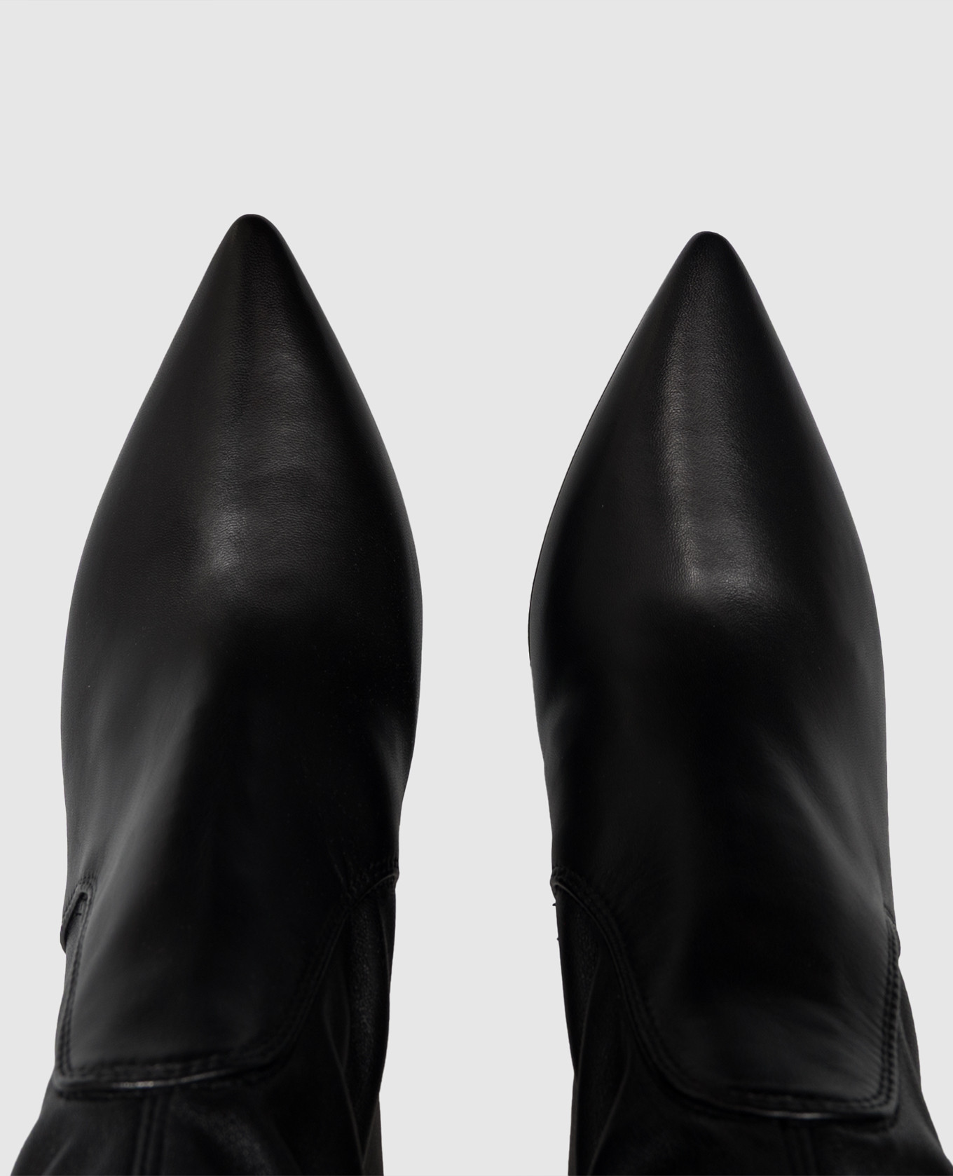 ALLA black leather ankle boots AGL 4