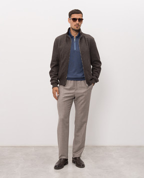 Agnona Beige wool pants T710U6YU1142