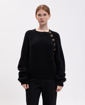 Jacob Lee Black cashmere sweater WCC0037SS26B